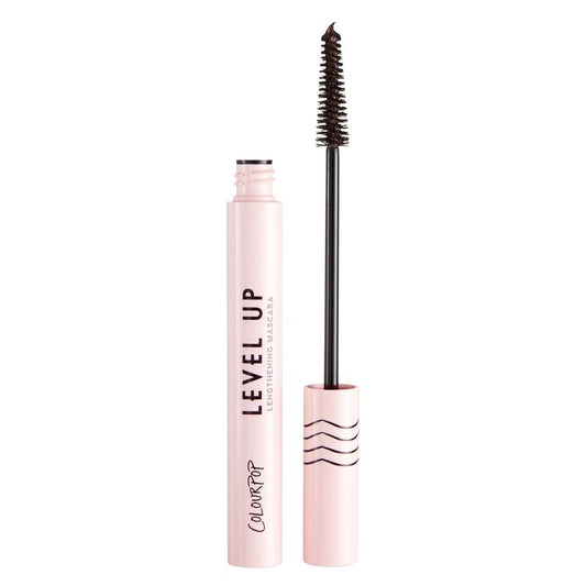 ColourPop Level Up Lengthening Mascara - Ultra-Pigmented Brown Mascara to Lift, Lengthen & Separate Lashes - Made with a Precision Tip Tapered Brush - Brown (0.25 fl oz)