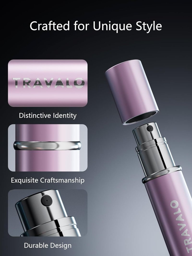 Refillable Perfume Atomizer - Mini Travel Cologne Dispenser | Portable Bottom Filling Bottle for Men & Women