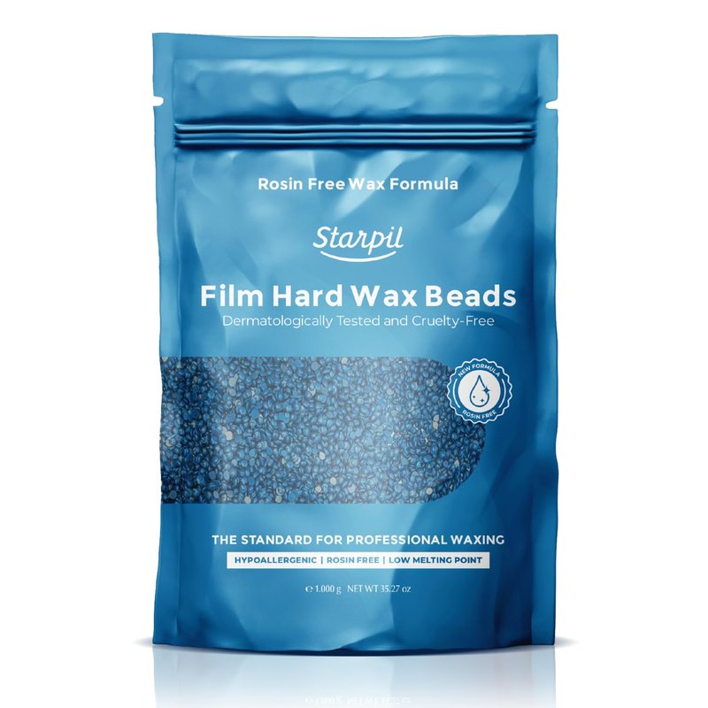 Starpil Wax 500g / 1.1 lb Blue hypoallergenic Hard Wax Beads for Painless Hair Removal, Stripless Body Wax Beans, Polymer Blend Bikini Wax, Coarse Hair Removal hypoallergenic Beads for Sensitive Skin