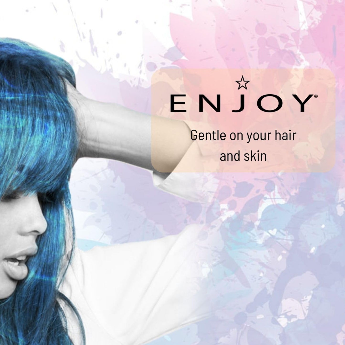 Enjoy Fiber Styling Gel, Firm Flexible Hold, Matte Finish, Easy Rinse, Castor Oil infused, Color-Safe, For Men & Women, 2.1 Oz