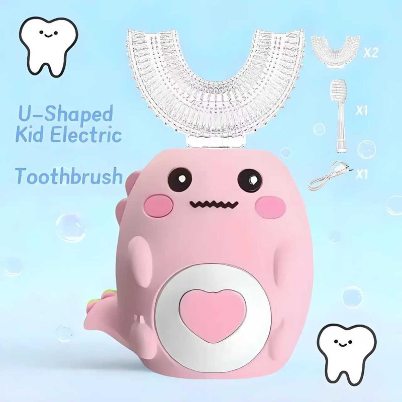 Electric Toothbrush for Children, Cute Toothbrush for Kids (Bule)