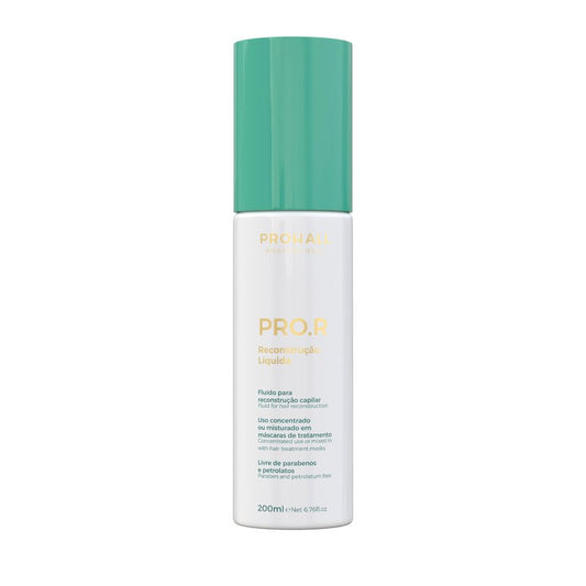 Prohall Cosmetic Pro R Liquid Keratin Hair Treatment for Dry Damaged Hair- Replenish Lost Hair Nutrients & Reconstruct the Fiber while Promoting Strength & Shine - Quick 5 min Application - 6.76FlOz