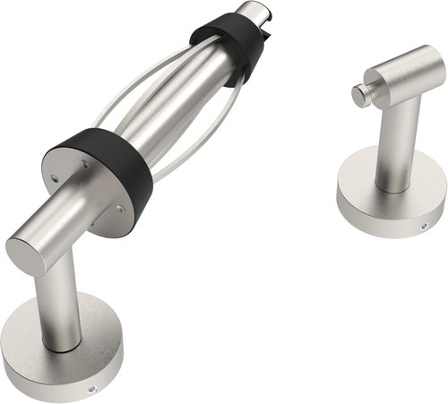 Brushed Nickel Toilet Paper Holder by [Brand Name] - Easy Tear, Wall-Mounted, SUS 304 Stainless Steel, Double Post Design