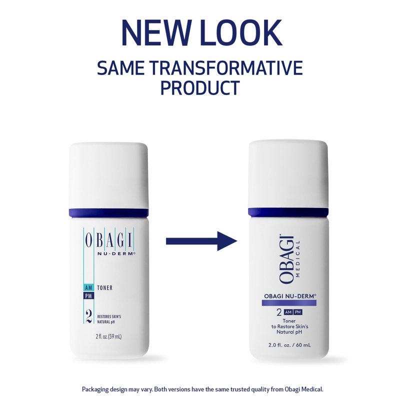 Obagi Nu-Derm Toner – Alcohol-Free, Balancing Nondrying Toner with Witch Hazel & Aloe Vera, Safe for Sensitive Skin – 2 oz, Travel Size
