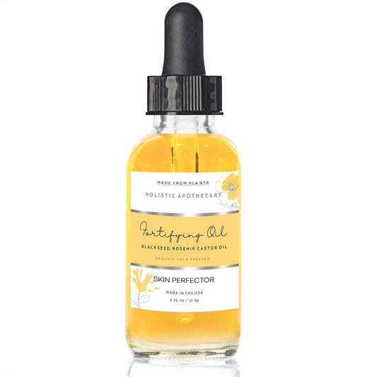 Organic Cold Pressed Face Oil - Black Seed, Rosehip & Castor Oil | Anti-Aging Hydrating Serum for Dry Skin (2 FL OZ)