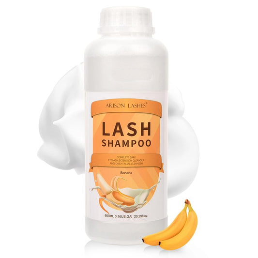 ARISON LASHES Lash Shampoo Large Bottle Eyelash Cleanser 900ML, Professional Lash Shampoo for Lash Extensions Premium Eyelid Foaming Cleanser for Salon and Home Use（aloe）