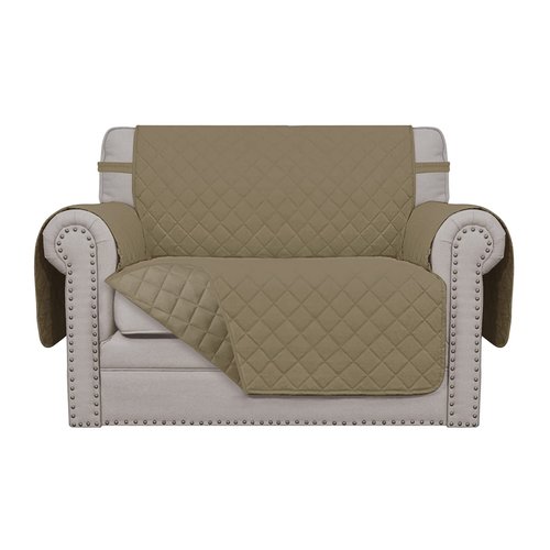 Easy-Going Oversized Chair Sofa Slipcover Reversible Sofa Cover Water Resistant Couch Cover Furniture Protector Cover with Elastic Straps for Pets Dog (Oversized Chair, Beige/Beige)