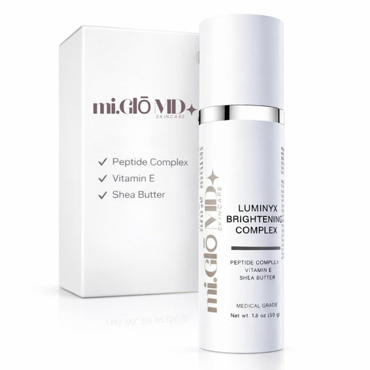mi.Glo Skincare Luminyx Serum 1.8 oz – Vitamin E Face Serum with Niacinamide, Bakuchiol & Peptides | Beauty Face Care for Smooth-Looking Skin | Korean Skin Care Inspired
