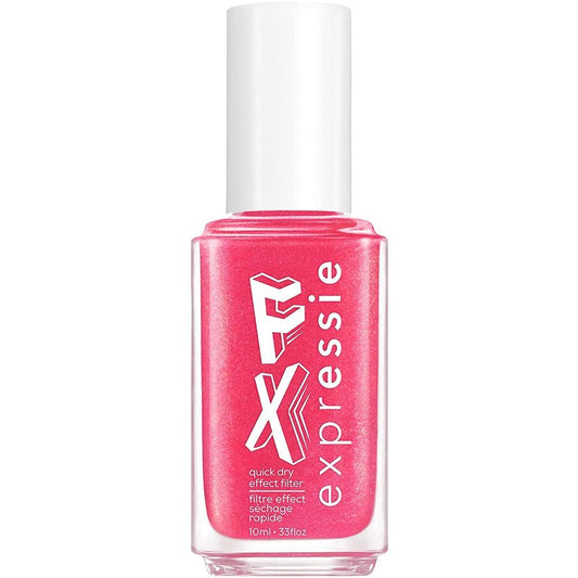 essie Expressie FX Quick-Dry Vegan Nail Polish, Red Glow Top Coat, Ethereal Glow, 0.33 fl oz