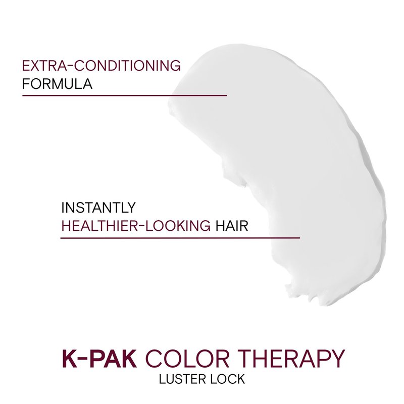 K-PAK Color Therapy Luster Lock Instant Shine & Repair Treatment | For Color-Treated Hair | Boost Color Vibrancy | Repair Breakage | With Keratin & Argan Oil | 1.7 Fl Oz