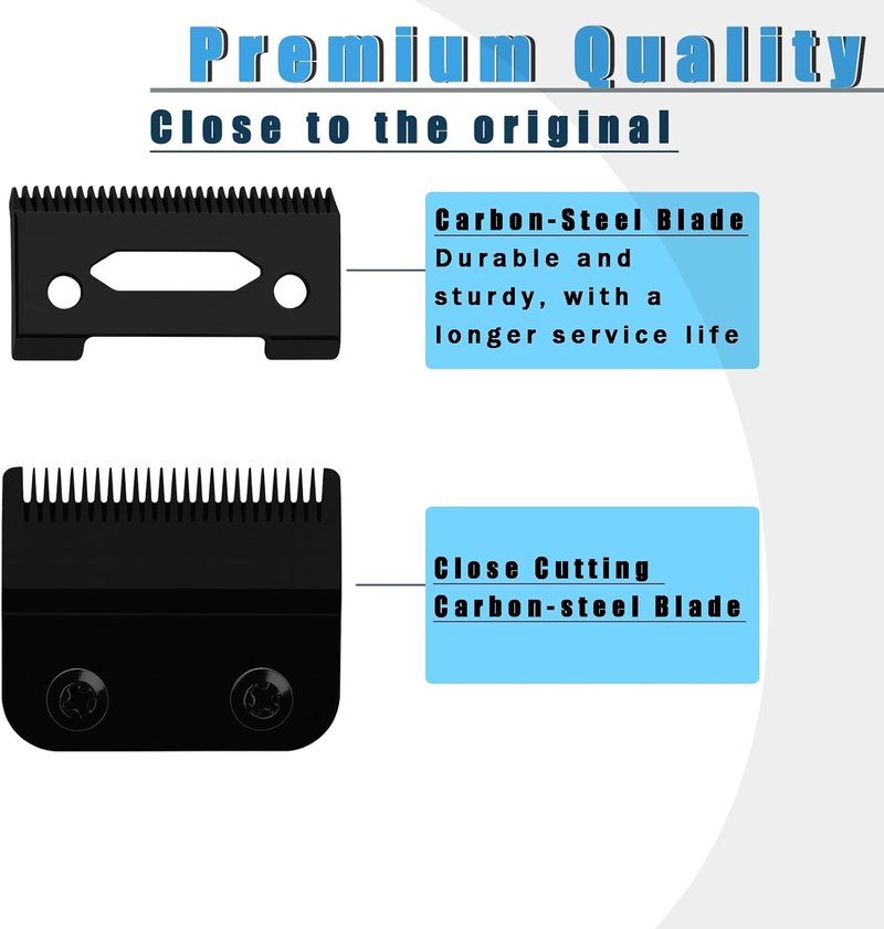 Professional Adjustable Clippers - Precision 2-Hole Wahl 8148 Blade for Senior/Magic Clipper | Black