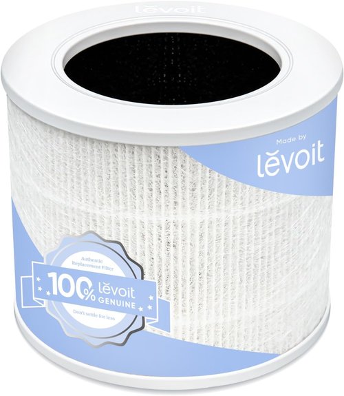 LEVOIT Core Mini-P Air Purifier Replacement Filter - High-Efficiency HEPA & Activated Carbon, 1 Pack, White