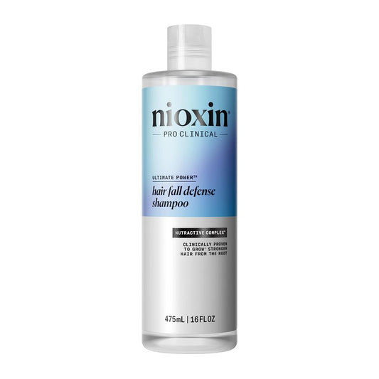Nioxin Hair Fall Defense Shampoo | Activates Hair Follicles for Visibly Less Hair Loss | With Niacinamide, Caffeine, Lauric Acid, and Sandalore | 16 Fl Oz.