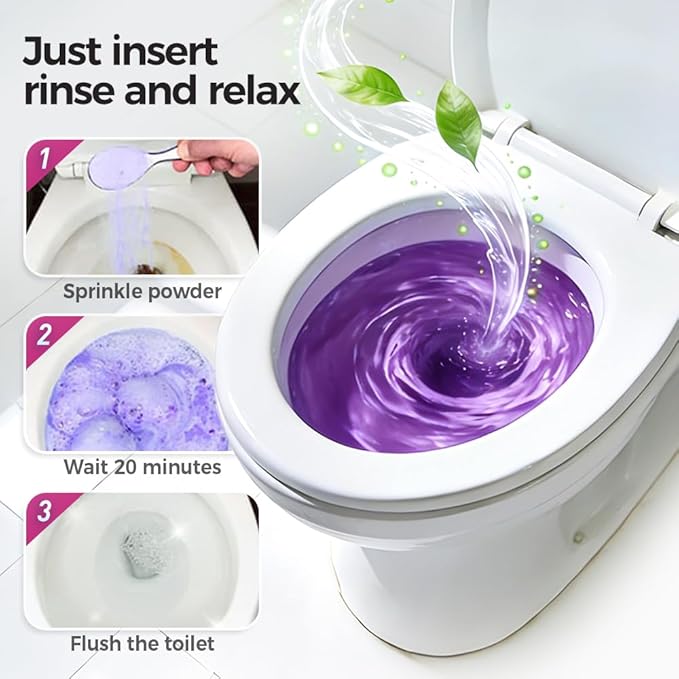 2026 New Toilet Bowl Cleaner, Toilet Cleaning Foam, Power Foaming Toilets Clean, Clean Foam Cleaner, Touch Free Foaming Powder â Bathroom Cleaning Powder (2PCS)