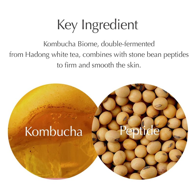 Oniro Kombucha Peptide Radiance Serum | Glycine Soja (Soybean) Peptide, Collagen Extract, Panthenol | Serum for a firm glow that won't crumble | Korean Skin Care | 1.01 Fl Oz