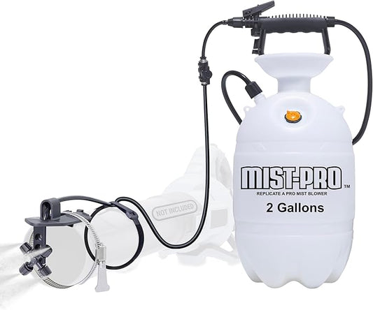 Pesticide Sprayer - Insecticide and Mosquito Mister System - Pest Control System for Fleas, Ticks, and Mosquitos - Mist-PRO+ 2-Gallon Tank Sprayer Kit