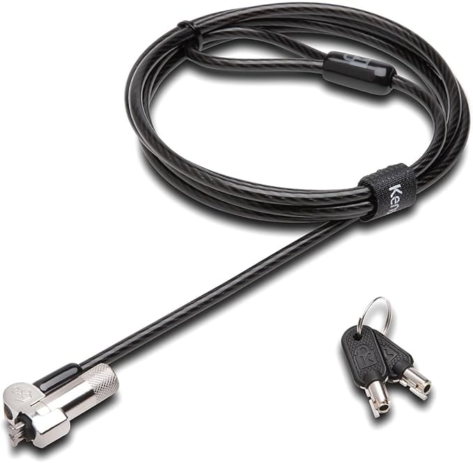 Kensington NanoSaver Keyed Laptop Lock for Select HP and Lenovo Laptops (K64444WW), Black
