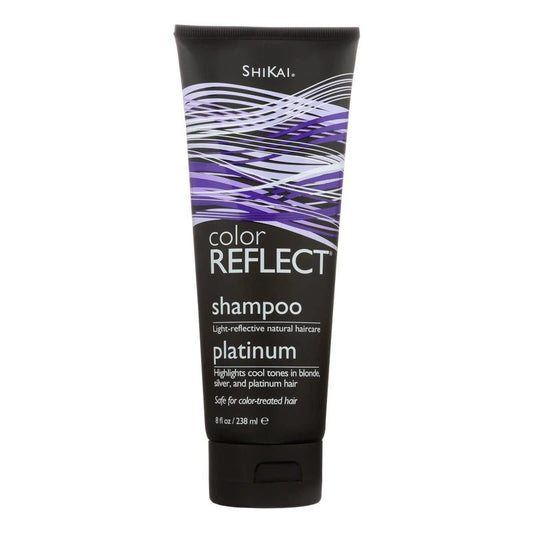 Shikai Color Reflect Platinum Shampoo (8oz, Pack of 2) | Highlights Cool Tones in Blonde, Gray & Platinum Hair | Gentle Cleanser Leaves Hair Shiny