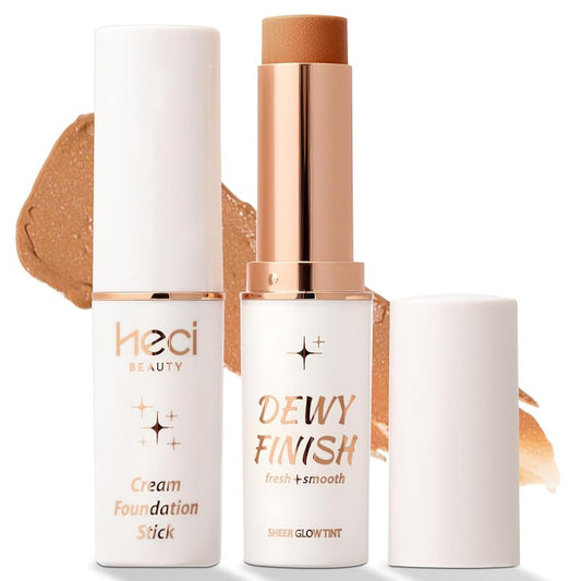 Tinted Foundation Stick - Balm to Cream Formula with Hydrating Ingredients | Medium Dark 04, 0.25 oz