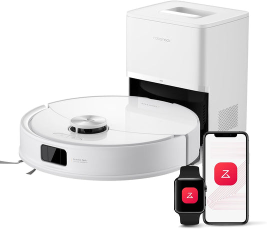 Roborock Q10 S5+ Robot Vacuum & Mop - 10,000Pa Suction, 70-Day Self-Emptying, Sonic Mopping, Ideal for Pet Hair