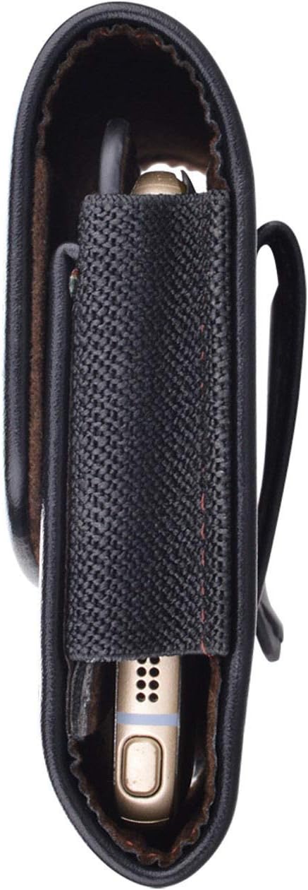 Tiflook Phone Holster for iPhone 17 Pro Max iPhone 16 15 14 13 12 11 XS max 17 Air 13 Mini 12 Mini PU Leather Cell Phone Pouch with Belt Clip Loop Card Holder Carrying Case,Black