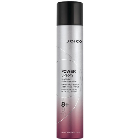 Joico Power Spray Fast-Dry Finishing Spray | For Most Hair Types | Protect Against Heat & Humidity, Pollution & Harmful UV | Paraben & Sulfate Free | 72 Hour Hold | 9.0 Fl Oz