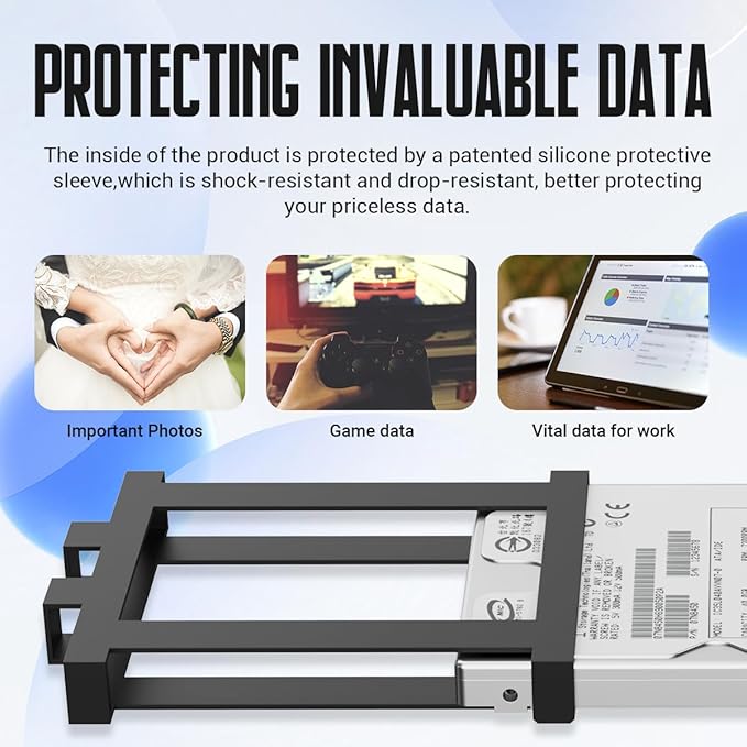 YOTUO 750GB External Hard Drive, Portable Storage Expansion HDD, USB 3.0 & USB-C for PC, Mac, Desktop, Laptop, Smartphone, PS4, Xbox One, Xbox 360, Office & Game, White