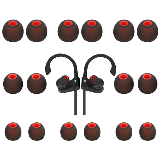 TSZYYM Replacement Earbud Tips Silicone Earbud Covers Ear Tips Fit Most in-Ear Earbuds(Inner Hole 3.8mm -5.1mm) Headphone Rubber Tips 9 Pairs S M L