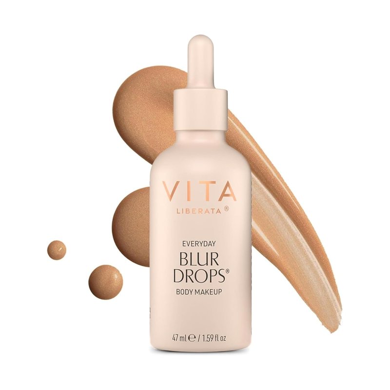 VITA LIBERATA Everyday Body Blur Drops - Medium Tanning Drops for Matte Satin Finish | 1.59 Fl Oz
