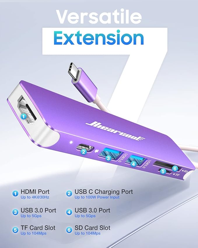 Hiearcool USB C Adapter