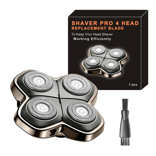 TRAH Shaver PRO 4 Head Replacement Blade Compatible with Skull Shaver Pitbull Pro for Pitbull Silver Gold PRO SX5 & Palm MX5 & Butterfly Kiss Pro - Bald Men Electric Shavers Accessories