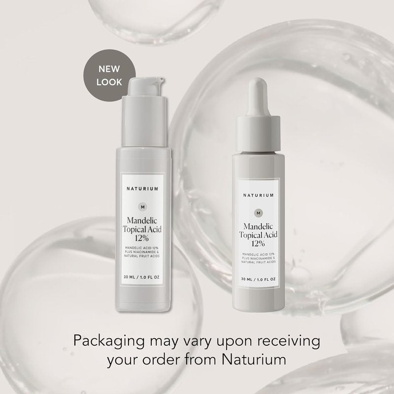 Naturium Mandelic Acid 12% Serum - Anti-Aging Formula with Niacinamide & Fruit Acids | 1 oz