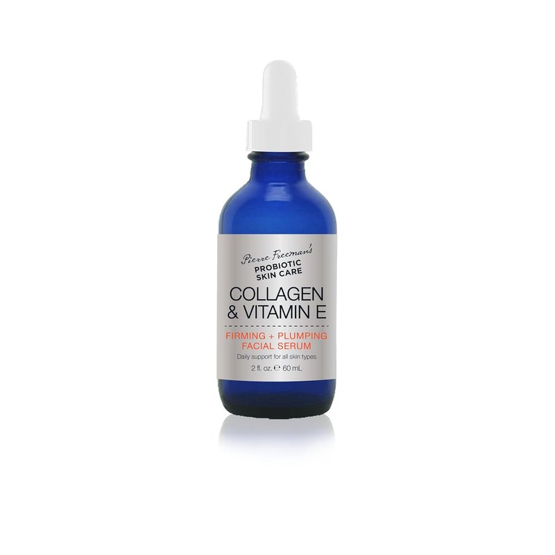 Probiotic Skin Care Facial Serum - Collagen & Vitamin E for Firming & Plumping | 2 oz