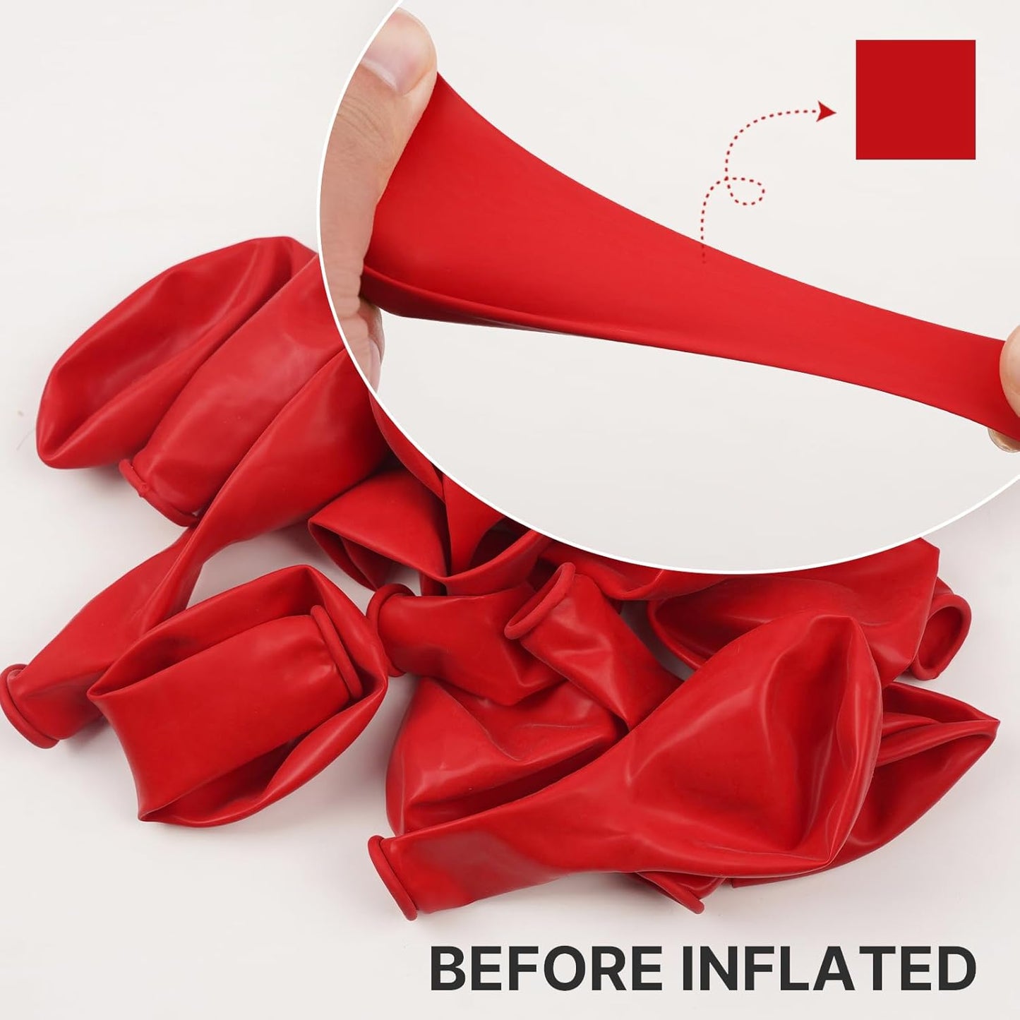 PartyWoo Red Balloon Arch Kit - 140 Pcs in Various Sizes for Birthday, Graduation, and Celebrations