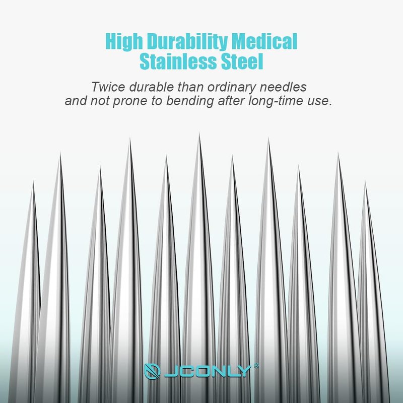 Tattoo Cartridge Needles - 20 Pcs #10 Bugpin 23 Curved Magnum | 0.30mm Diameter, Long Taper 5mm