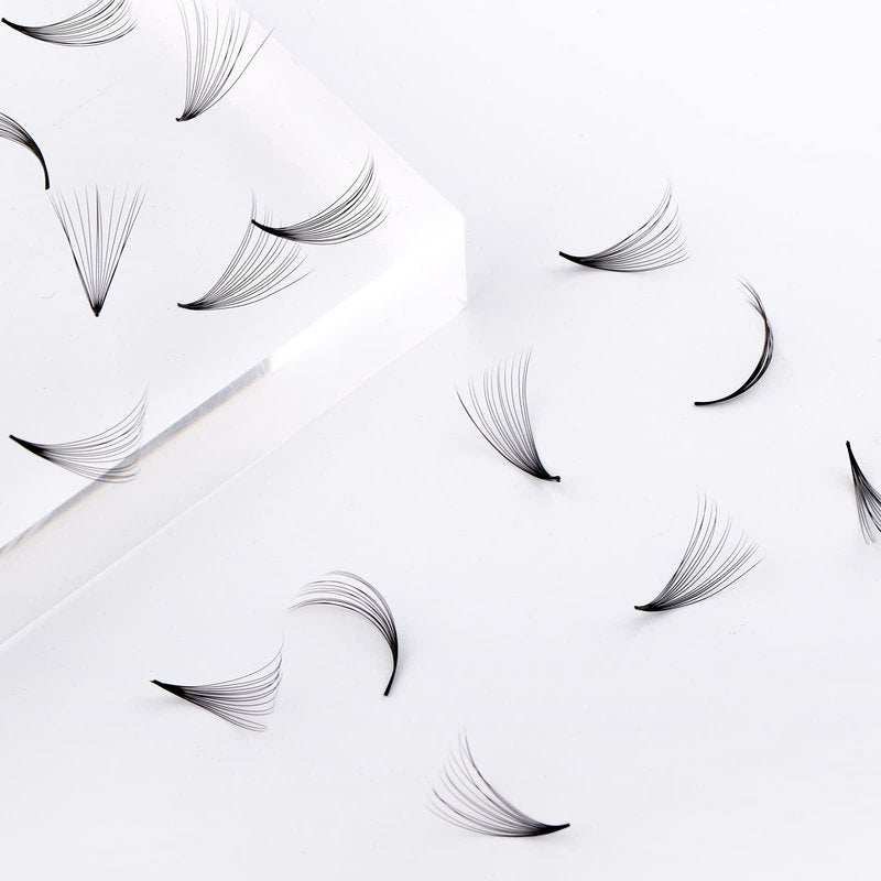 Lash Extension 1000pcs Mixed Premade Fans Eyelash Extensions D Curl Promades Eyelash Volume Lash Extensions Loose Fans Pre Made Volume Lashes Pointed Base (14D-0.05D, 9-16mm)