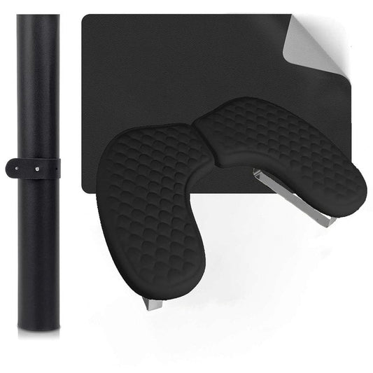 Arm Rest for Nails,U-shaped Manicure Nail Hand Rest Pillow Cushion,Foldable PU Leather Nail Tech Arm Rest for Nails Tech,Foot Hand Rest (Black)