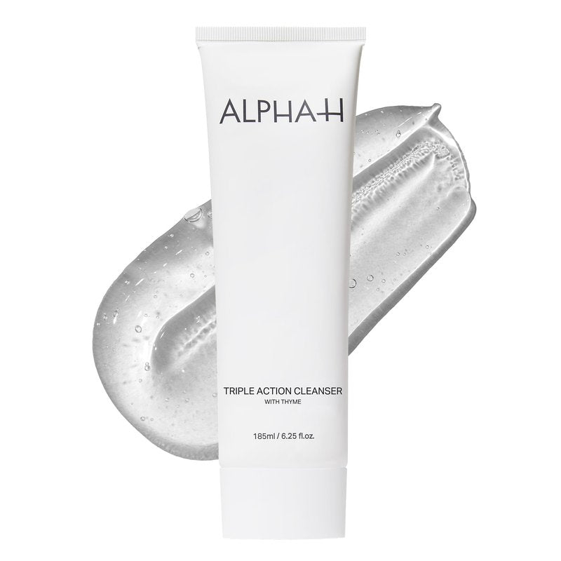Alpha-H Triple Action Cleanser with Thyme – 3-in-1 Gel Face Cleanser for Makeup Removal, Oil Control & Balanced Skin