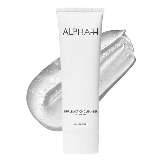 Alpha-H Triple Action Cleanser with Thyme – 3-in-1 Gel Face Cleanser for Makeup Removal, Oil Control & Balanced Skin