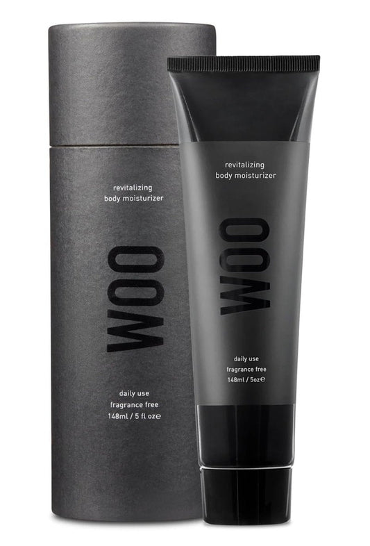 WOO SKIN Revitalizing Body Moisturizer - Lightweight Fragrance-Free Hydration for Dry, Sensitive and Tattooed Skin with Ceramides, Green Tea Extract and Vitamin E