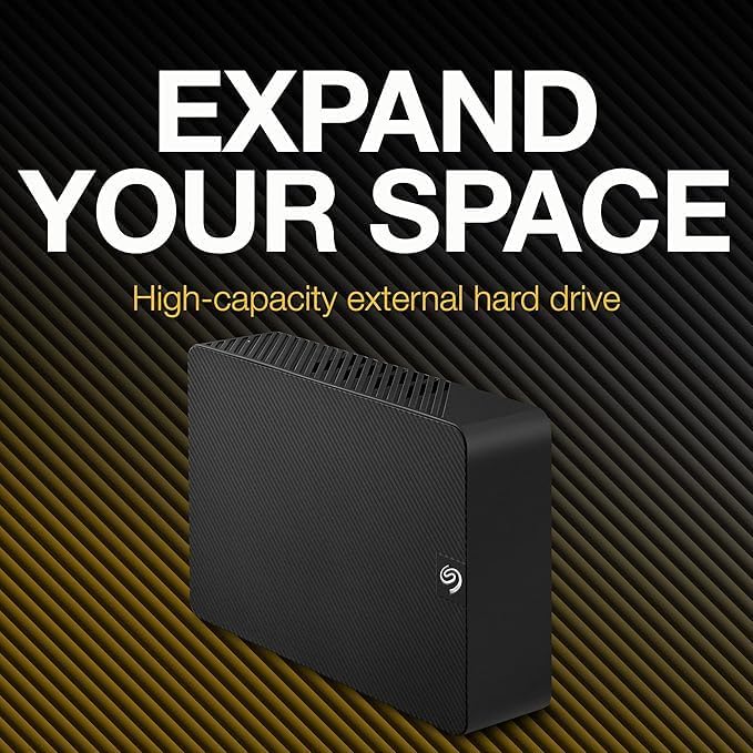 Seagate Expansion 24TB External Hard Drive HDD - USB 3.0, with Rescue Data Recovery Services (STKP24000400)
