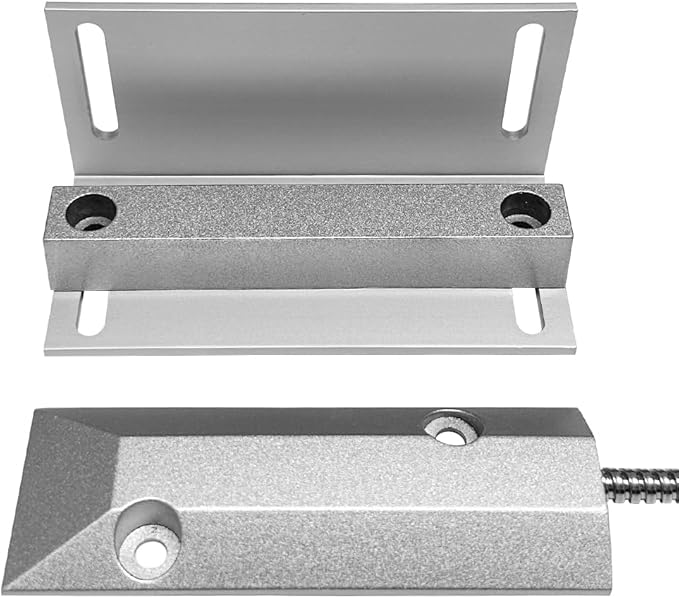 GAGALOR NO&NC 3 Wires Magnetic Garage Door Contacts Heavy Duty Alarm Switch Sensor for Roller Shutter with Adjustable Bracket