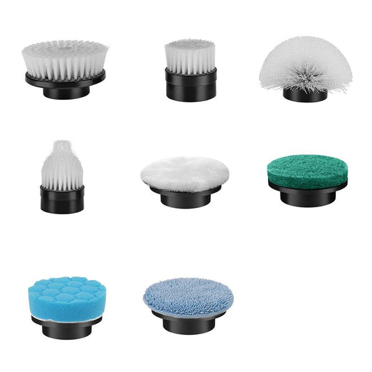 qimedo Scrubber Large Brushes Heads, 8-in-1 Spin Scrubber Replacement Brush Heads for qimedo, Leebein, Keimi, Alloyman, Bomves, YKYI, BEI & Hong