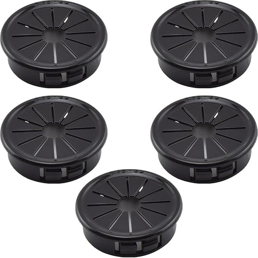 Aifeier ET 1-3/8 Inch Cable Grommets Petal-Shaped Buckle Type Wire Hole Cover for Cord Management and Protection of Cabinet, 5PCS 35mm