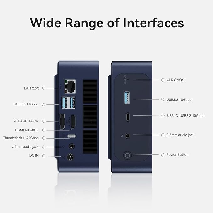 TRIGKEY Key i13 Mini PC, Intel Core i9 13900HK(14C/20T, up to 4.7GHz), Mini Computer with 32G DDR5 RAM 1TB PCIe4.0 SSD, Support 4K Triple Screen Display/WiFi6/BT5.2/2.5G LAN/USB3.2 for Office, Work