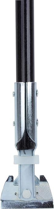 SPARTA Jaw Clamp Dust Mop Handle, Floor Dust Mop Frame Handle, Gripper Holder with Clip-On Connector for Floor Cleaning, Janitorial Supplies, Commercial Use, 60 Inches, Black, (Pack of 12)