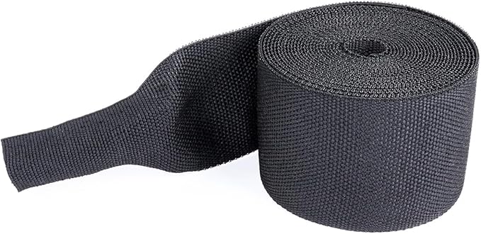 BuyUneed Heat Shrink Wire Loom 2:1 Shrinkable Braided Cable Sleeve 1 Inch ID-46ft Abrasion Protection Flexibility Fabric Wiring Harness Cover Sheath