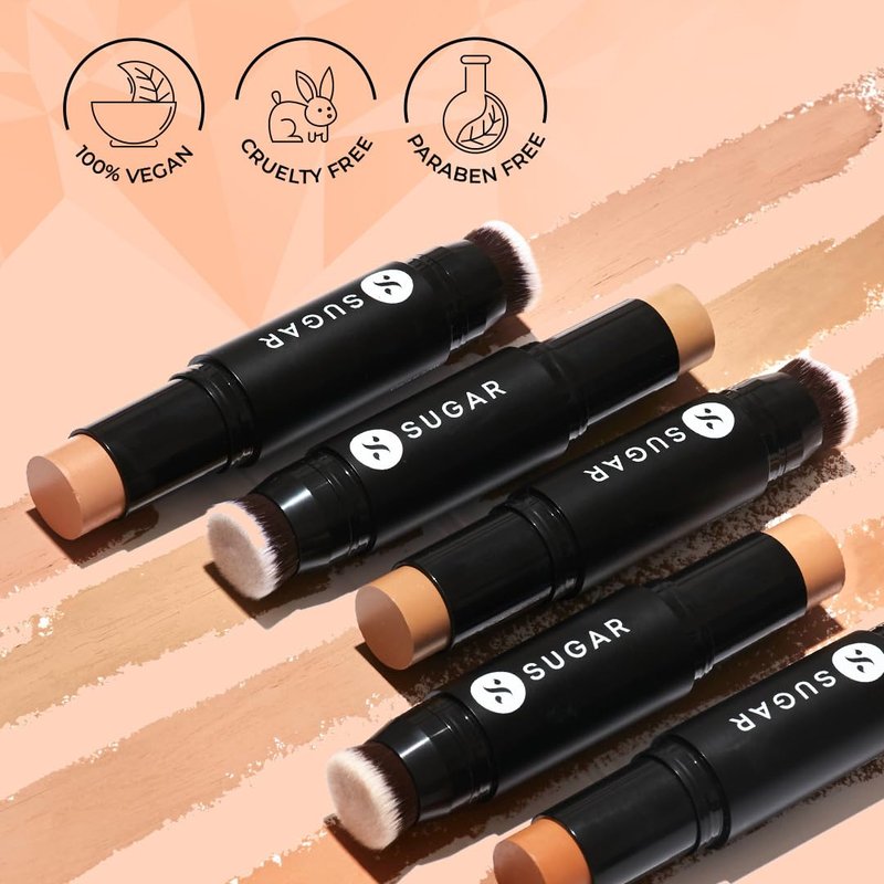 SUGAR Cosmetics Ace Of Face Foundation Stick - 25 Macchiato (Light Medium, Olive Undertone)