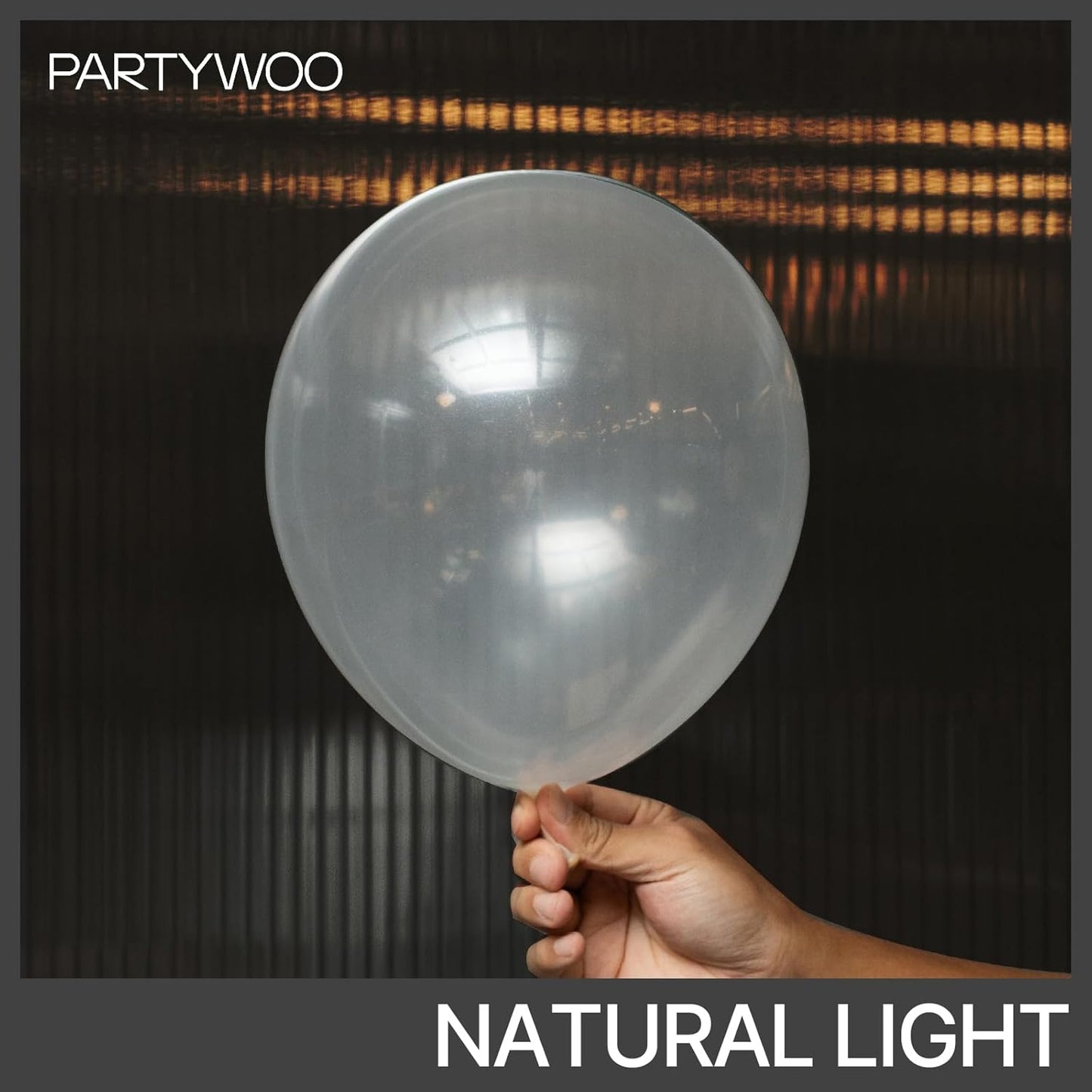 PartyWoo Clear Balloons - 120-Piece Transparent Balloon Arch Kit for Weddings, Graduations & Parties | 18", 12", 10", 5" Sizes