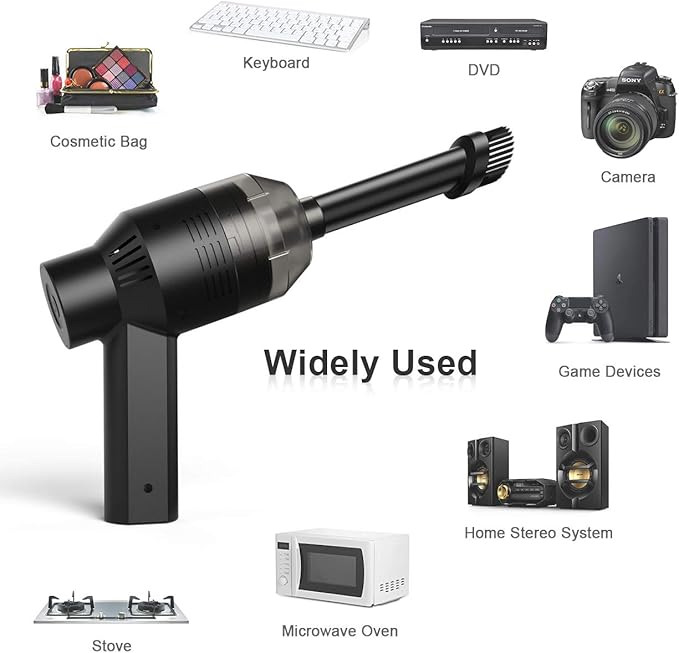 HONKYOB [Upgrade] Mini Vacuum Cordless Vacuum Keyboard Cleaner Rechargeable,for Cleaning Dust,Hair,Crumbs,Eraser Scrap,Laptop,Pet House,Sewing Machine